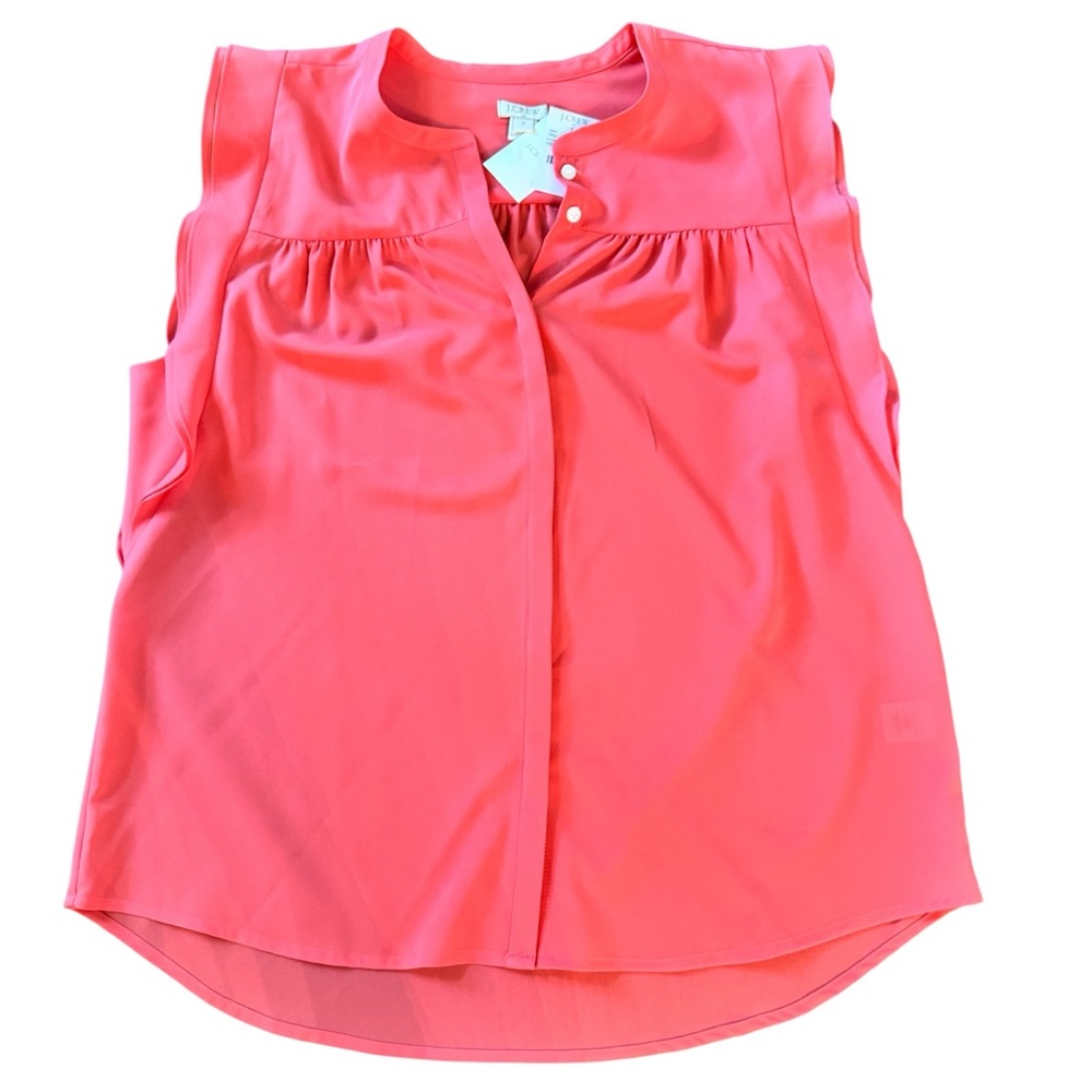 J. Crew Coral Sleeveless Blouse